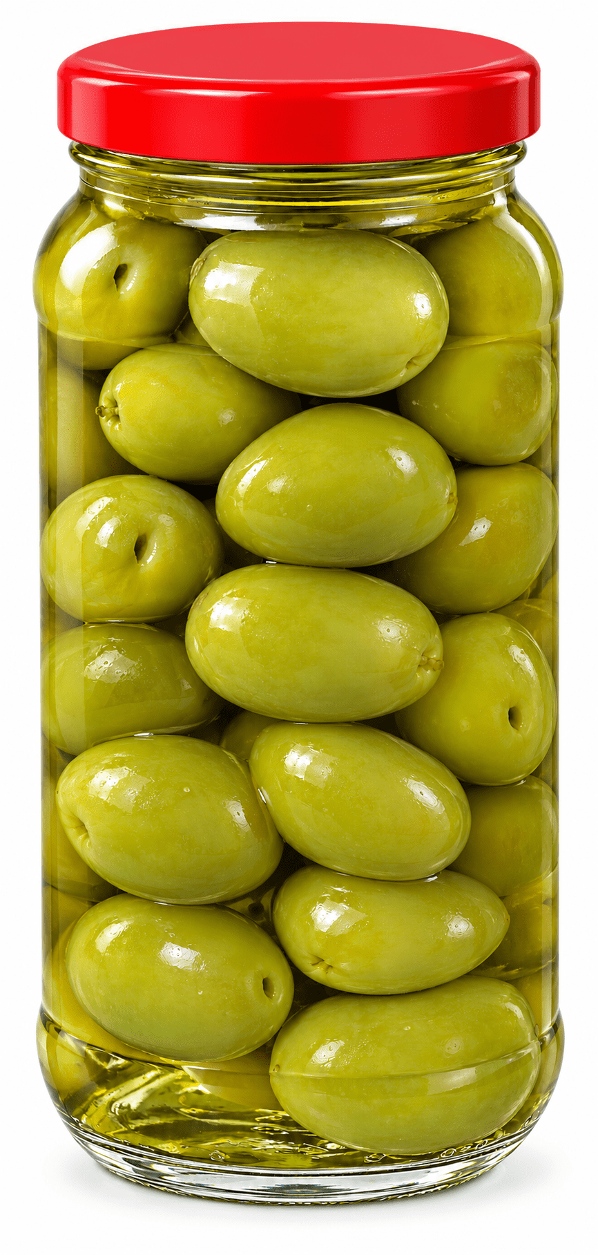 Italian Colossal Castelvetrano Style Whole Olives - 2 Glass Jars N.W. 10oz-283g