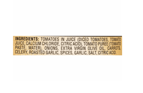 Bertolli Rustic Cut Pasta Sauce Roasted Garlic with Hearty Vegetables 4 Glass Jars 23oz/652g each