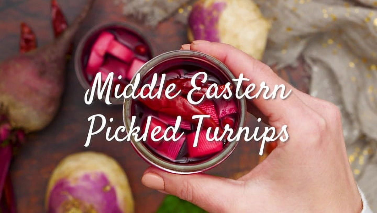 Pickled Turnips Lebanese-style Two (2) Glass Jar Drain Weight 16oz