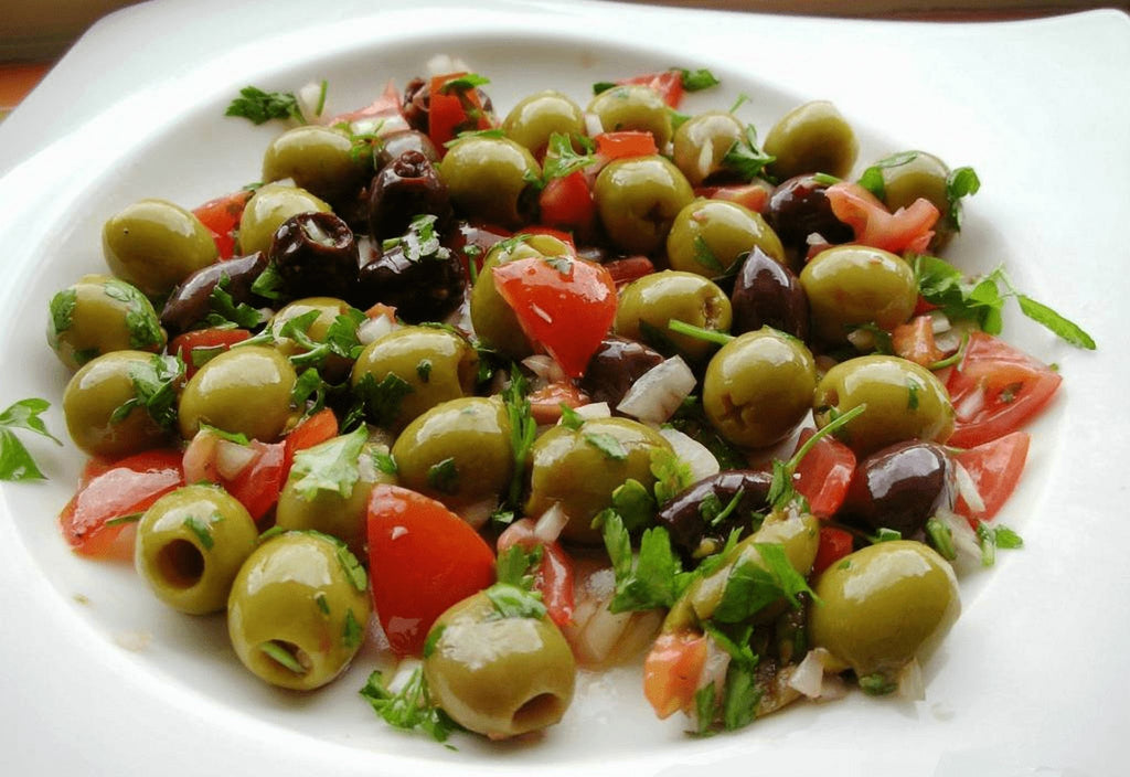 Ode to Olives Texas Size Pitted Green Olives 2 Glass Jars - DR. WT. 9.5 oz ( 269g