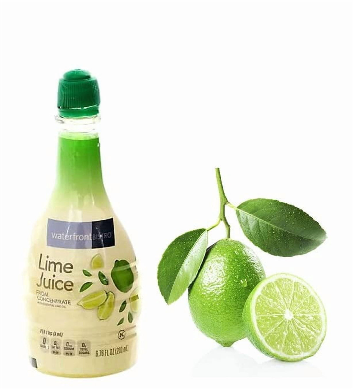 Sicilian Lime Juice with Essential Lime Oil in Squeeze Bottles, Nine (9) Bottles 6.76 Fl.Oz. (200mL.)