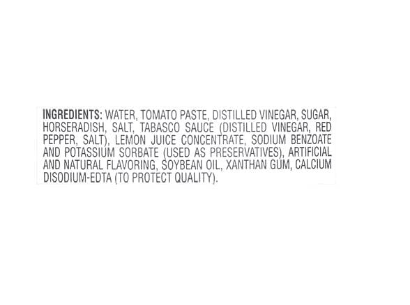 Hot Cocktail Sauce 6 Bottles NT.WT. 10oz. (283g)