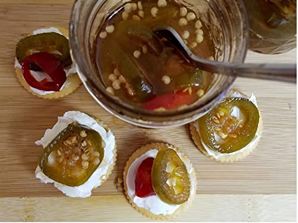 Candied Pickled Jalapenos 16 oz. - Two (2) Glass Jars