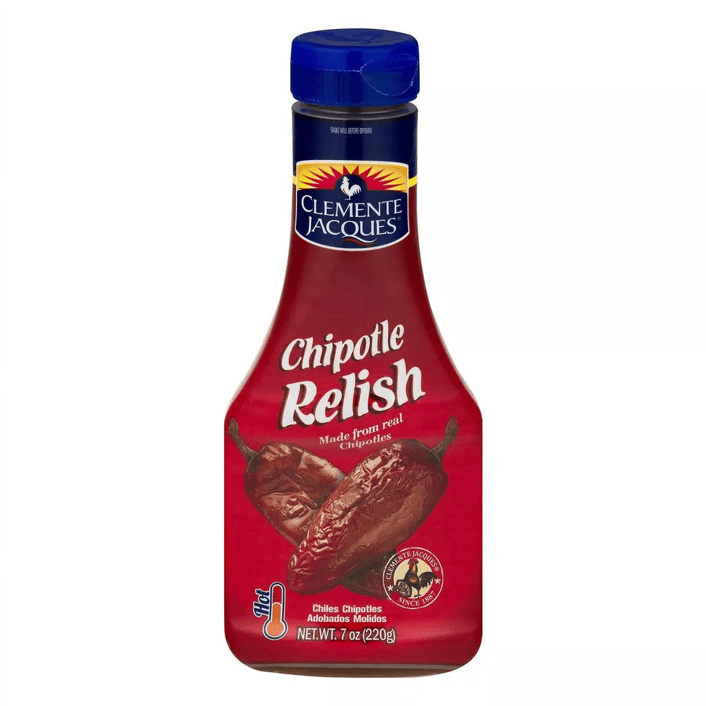 Red Chipotle Hot Relish Clemente Jacques Two (2) Bottles Net Wt. 7fl.oz. (220g)