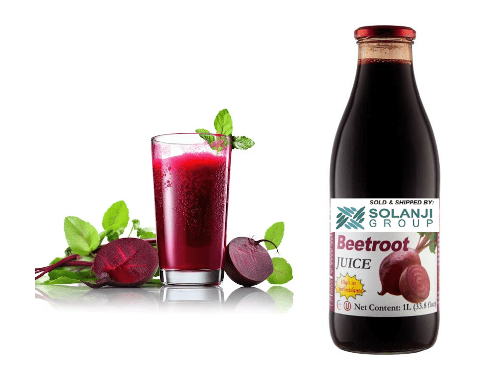 Beetroot Juice Net 33.8 fl.oz (1 Ltr.) - Four (4) Glass Bottles - High in Antioxidants