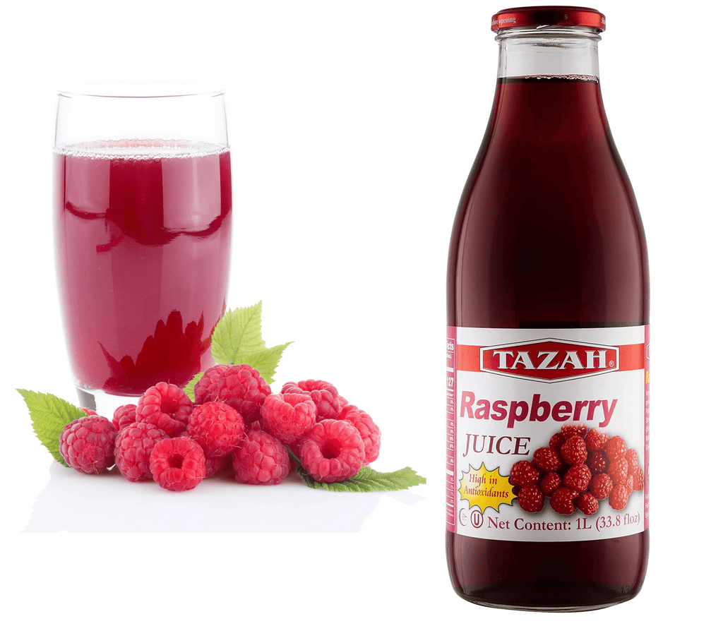 Raspberry Juice Net 33.8 fl.oz (1 Ltr.) -  2 Glass Bottles - High in Antioxidants
