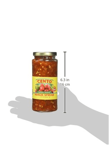 Cento Hot Cherry Peppers Hoagie Spread, Two Glass Jars, 12 Fl Oz, Gluten-Free, Vegetarian