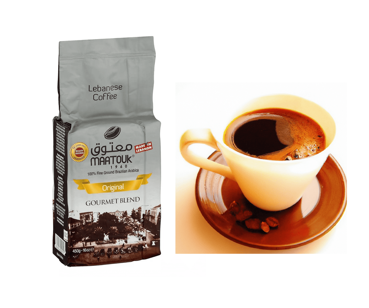 Coffee Original 100% Fine Ground Arabica Mediterranean-style 450g ( Without Cardamom)
