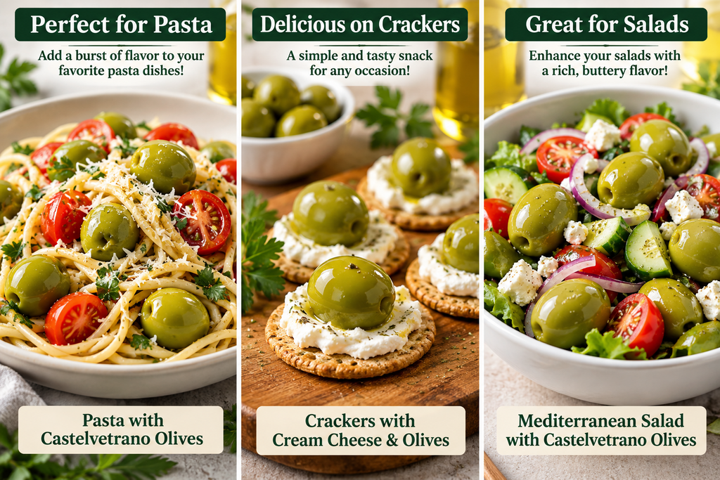 Italian Castelvetrano Whole Green Olives
