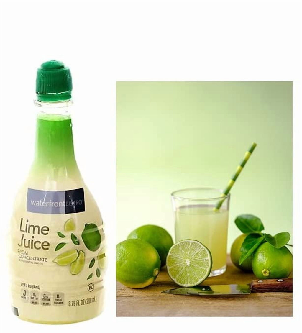 Sicilian Lime Juice with Essential Lime Oil in Squeeze Bottles, Tow (2) Bottles 6.76 Fl.Oz. (200mL.)