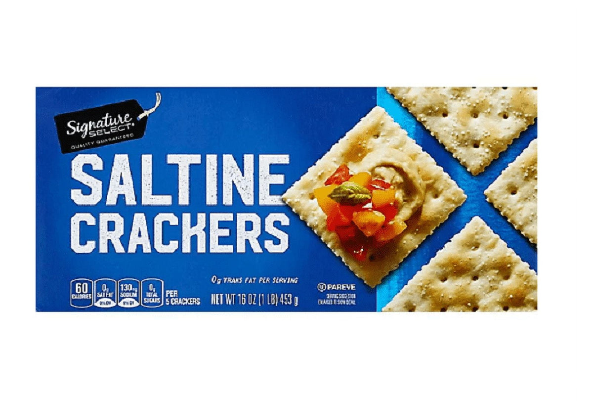 Crackers Saltine - Two (2) Boxes NT. WT. 16 oz. (453g)