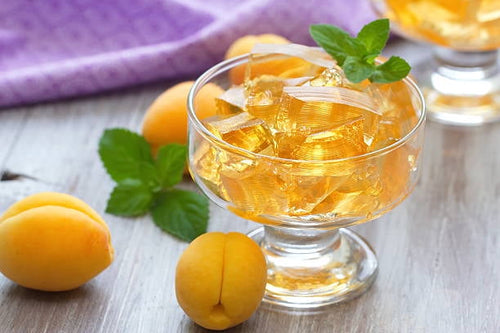Apricot Halal Gelatin Dessert Jell-O  3.oz each - Pack of 6 - جيليه المشمش حلال