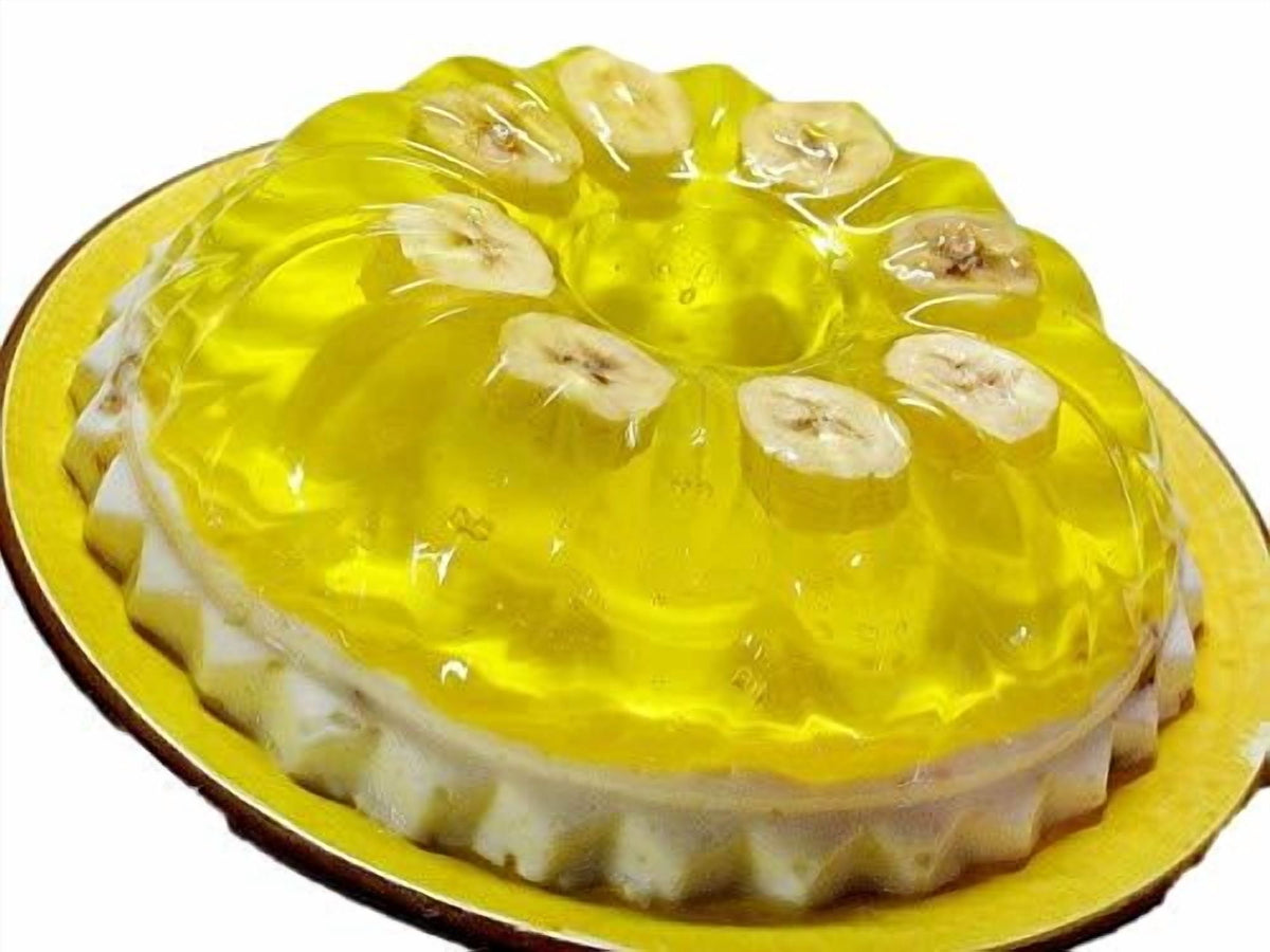 Banana Halal Gelatin Dessert Jell-O 3.oz each - Pack of 6 - جيليه الموز حلال