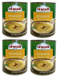Al Wadi Chickpea Hummus Dip, Four Cans, 29.75 oz