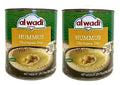 Al Wadi Hummus Chickpea with Tahini Dip Two (2) Cans Family Size 29.75 oz/1 Lb. 14oz.