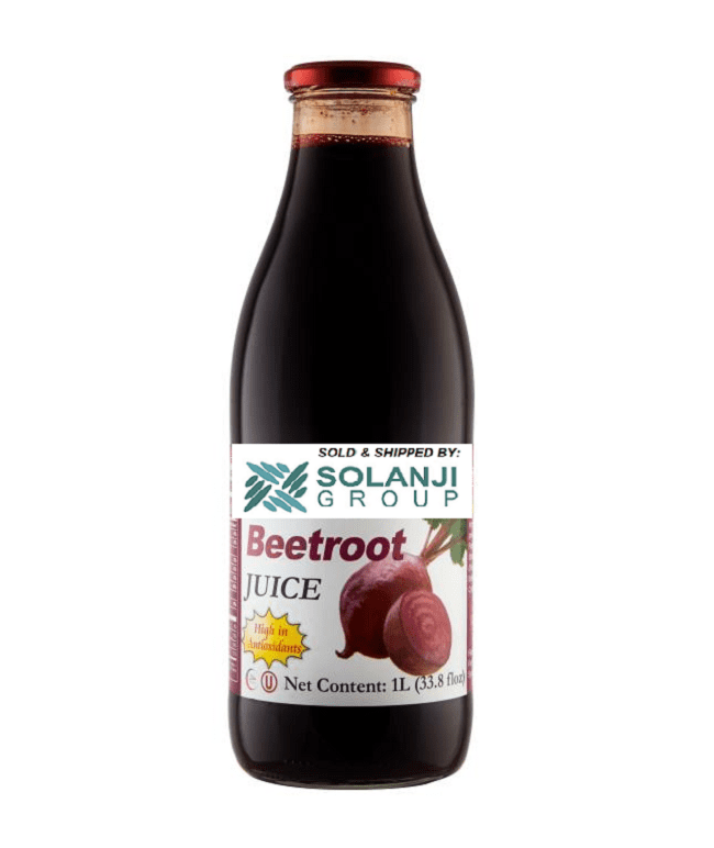 Beetroot Juice Net 33.8 fl.oz (1 Ltr.) - One (1) Glass Bottles - High in Antioxidants