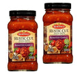 Bertolli Rustic Cut Pasta Sauce Roasted Garlic with Hearty Vegetables 2 Glass Jars 23oz/652g each