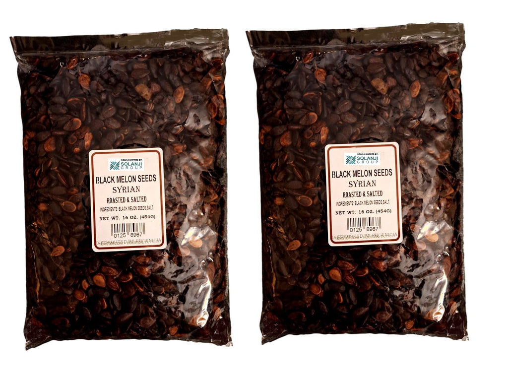 Black Melon Seeds Roasted and Salted - Two Bags NT.WT. 16oz. each.