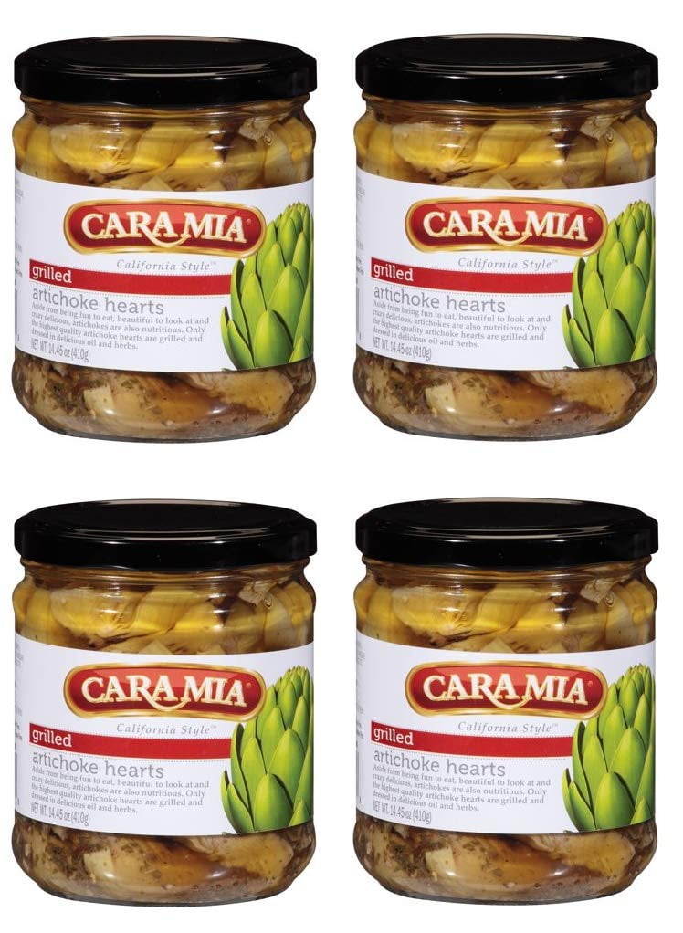Cara Mia Grilled Artichoke Hearts - Four (4) Pack - 14.45 oz