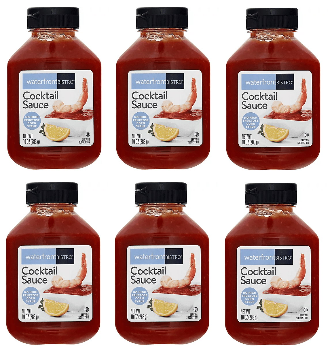 Cocktail Sauce Six (6) Bottles NT.WT. 10oz. (283g)