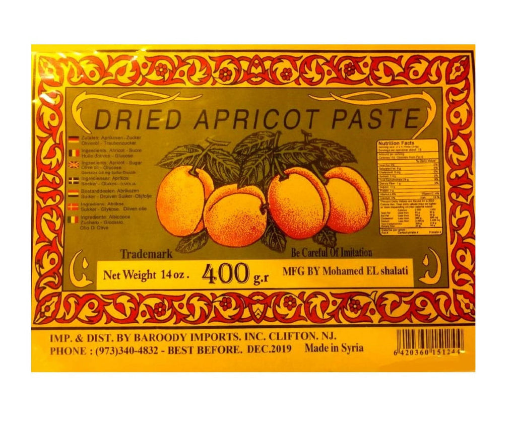 Dried Apricot Paste - 14oz/400g - قمر الدين مصفى 400 غرام