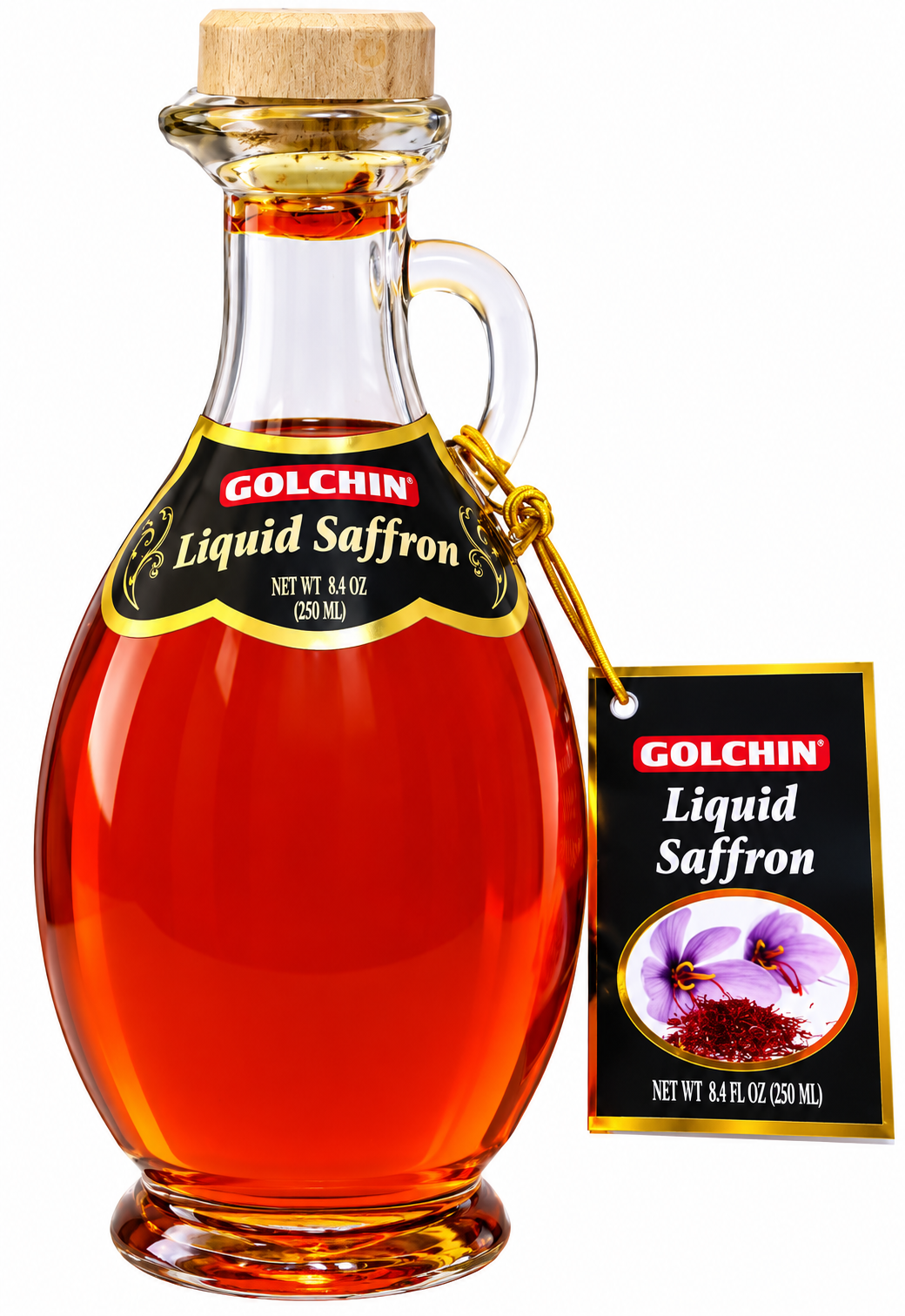 Golchin Liquid Saffron 1 Glass Bottle N.W. 8.4 oz/250 mL