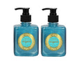 Hand and Body Wash Liquid Soap with Musk Blue Oud. Two Elegant 300ml Pump Bottles.