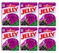 Happy Home Blackberry Halal Jelly Crystals, 80 g Boxes, 6-Pack