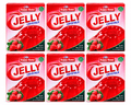 Happy Home Strawberry Halal Jelly Crystals, 80 g Boxes, 6-Pack