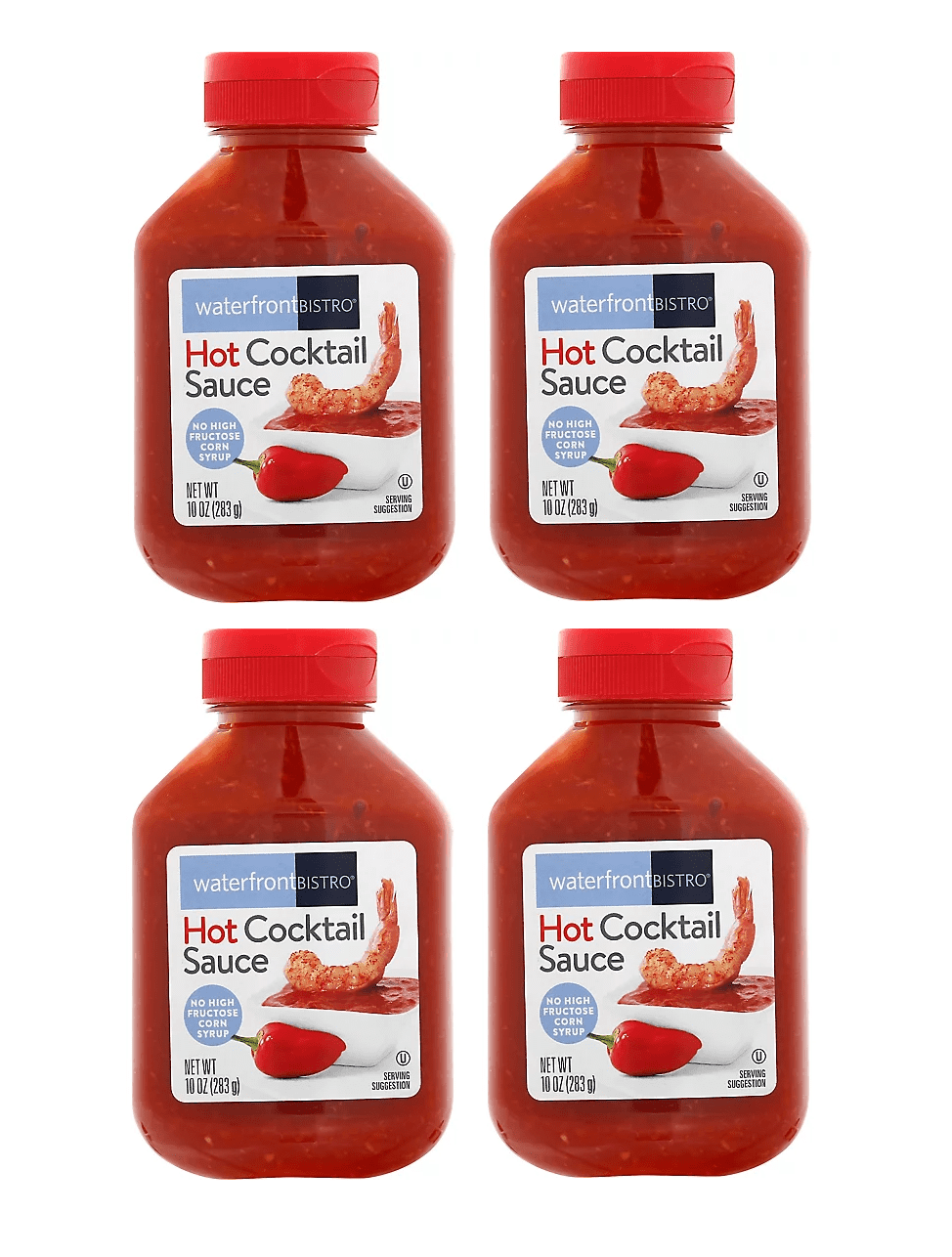 Hot Cocktail Sauce 4 Bottles NT.WT. 10oz. (283g)