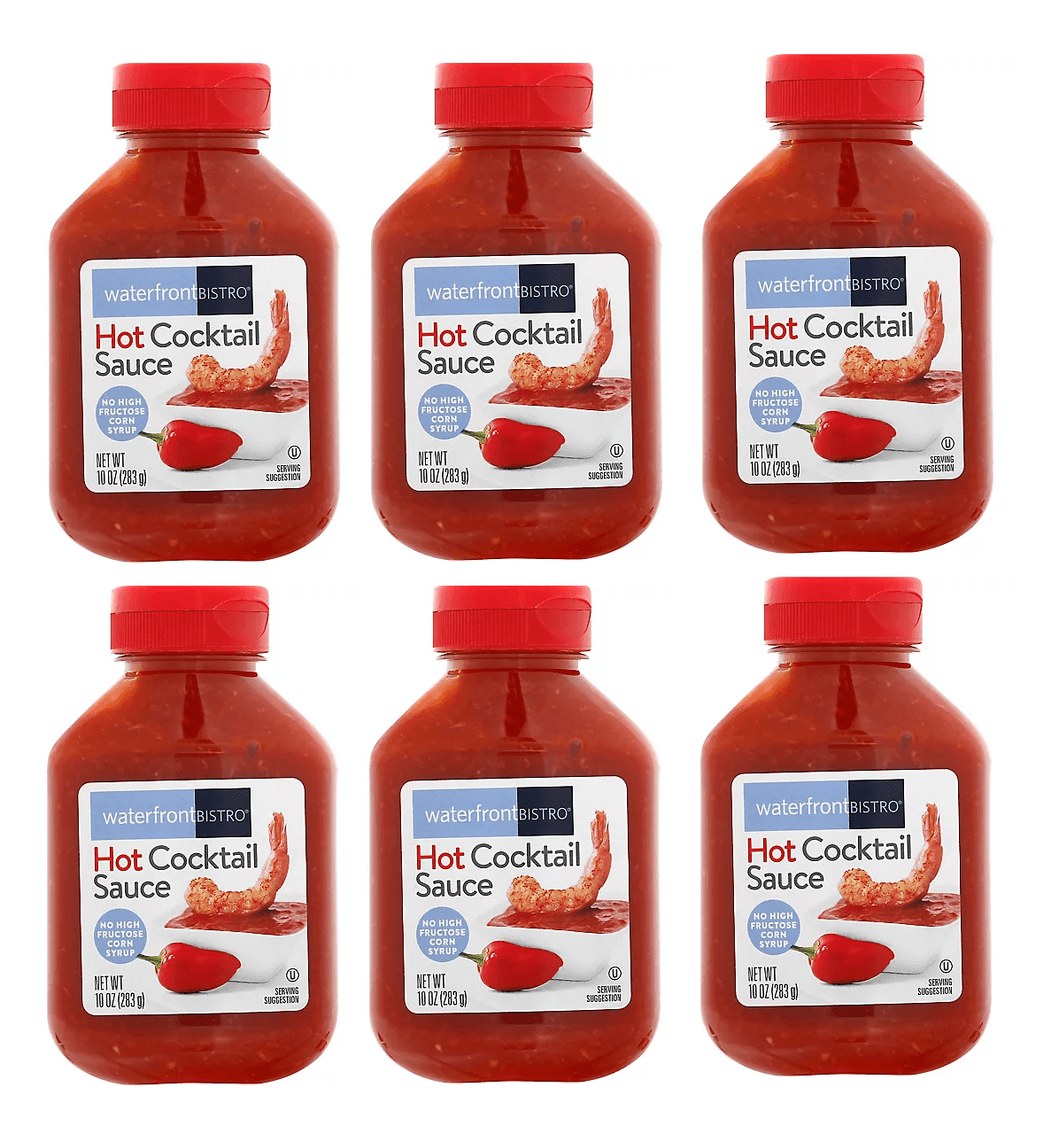 Hot Cocktail Sauce 6 Bottles NT.WT. 10oz. (283g)