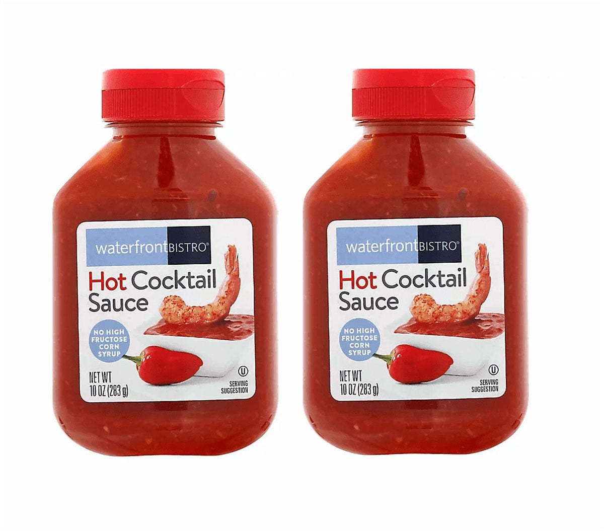 Hot Cocktail Sauce Two (2) Bottles NT.WT. 10oz. (283g)