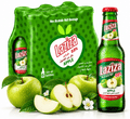 Laziza Apple Flavor Non-Alcoholic Malt Beverage – 6 Pack, 11.2 fl oz (330 mL) Glass Bottles