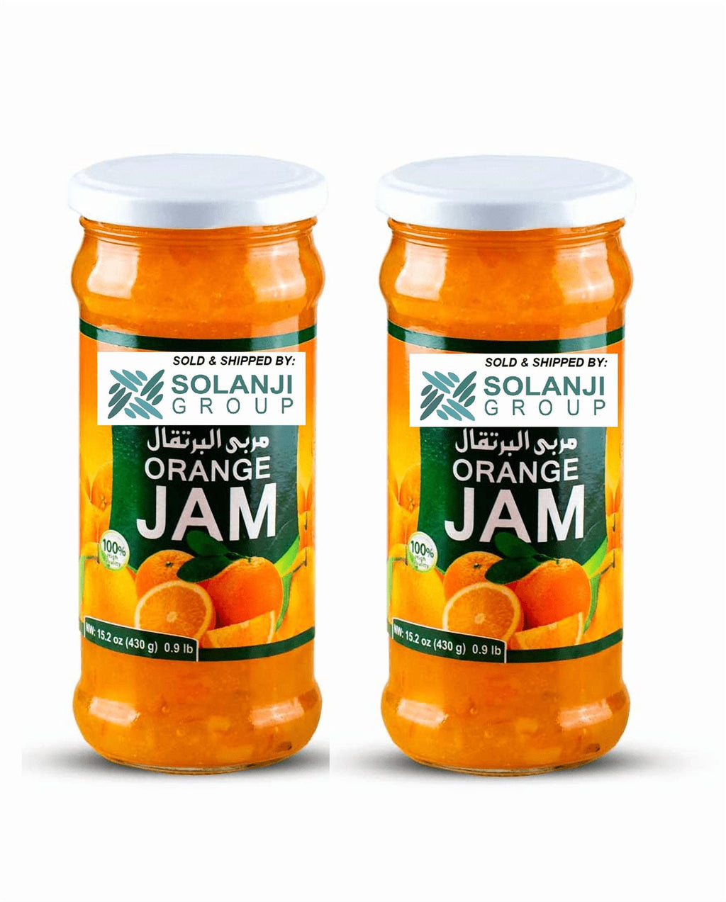 Mediterranean Orange Premium Jam 2 Pack 15 Oz/430gm each - مربى البرتقال