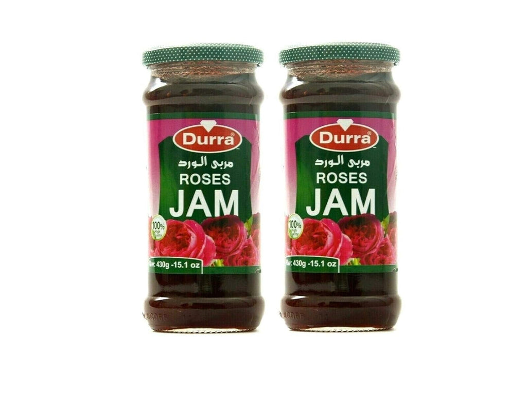 Mediterranean Rose Petals Premium Jam 2 Pack 15 Oz/430gm each - مربى الورد من إنتاج الدرة