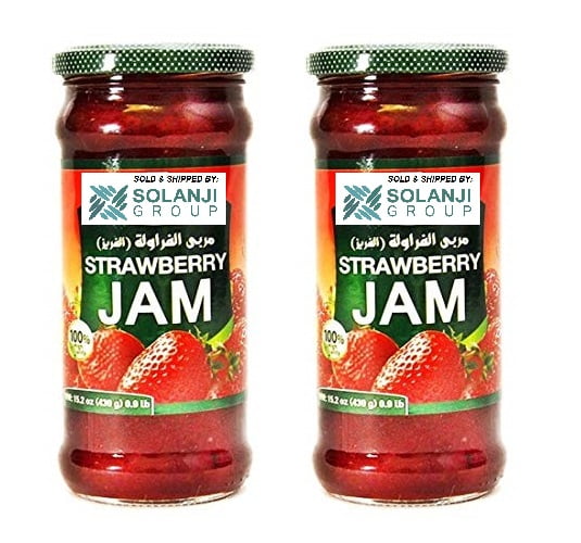 Mediterranean Strawberry Premium Jam 2 Pack 15 Oz/430gm each - مربى الفراولة