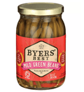Byer's Best Mild Pickled Green Beans with Garlic and Spices - 1 (16 oz) Glass Jar
