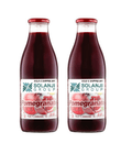 Pomegranate Juice Net 33.8 fl.oz (1 Ltr.) - Two (2) Glass Bottles - High in Antioxidants