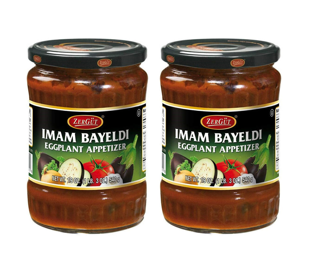 Zergut Imam Bayeldi Eggplant Appetizer 2 Glass Jars 19oz/540g