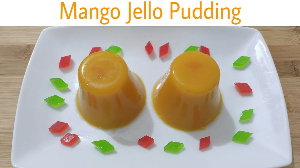 Mango Halal Gelatin Dessert Jell-O 3.oz each - Pack of 6 - جيليه المانجو حلال