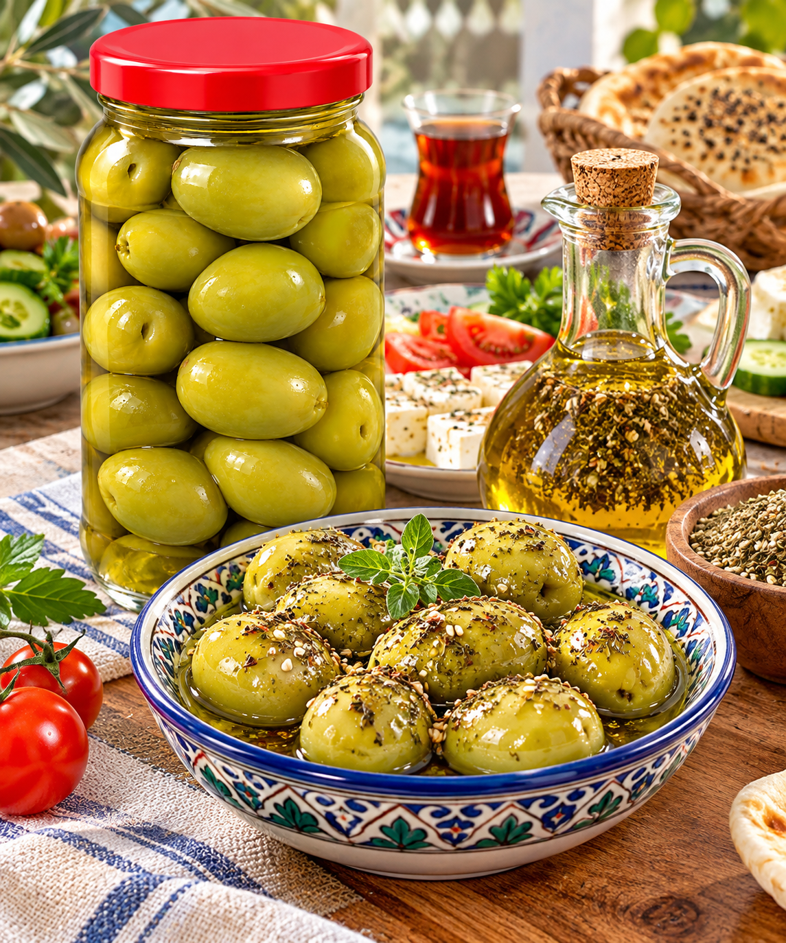 Italian Colossal Castelvetrano Style Whole Olives - 2 Glass Jars N.W. 10oz-283g