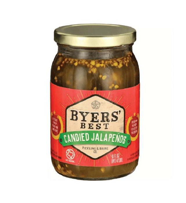 Candied Pickled Jalapenos 16 oz. - Two (2) Glass Jars