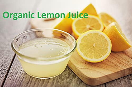 Lakewood Organic Fresh Pressed Pure Lemon Juice 4 Glass Bottles 12.5 FL OZ/370 mL