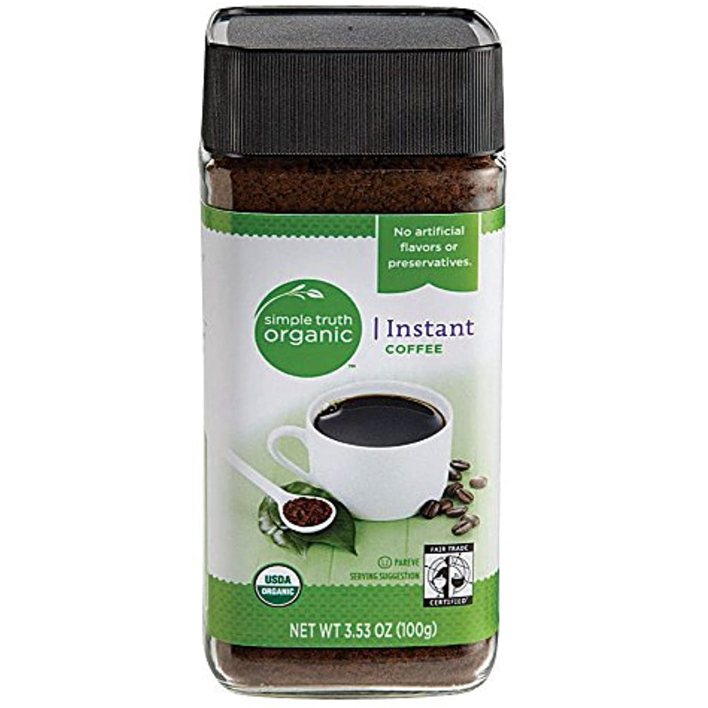 Organic Instant Coffee Two Jars NT. WT 3.53 oz. (100g) each