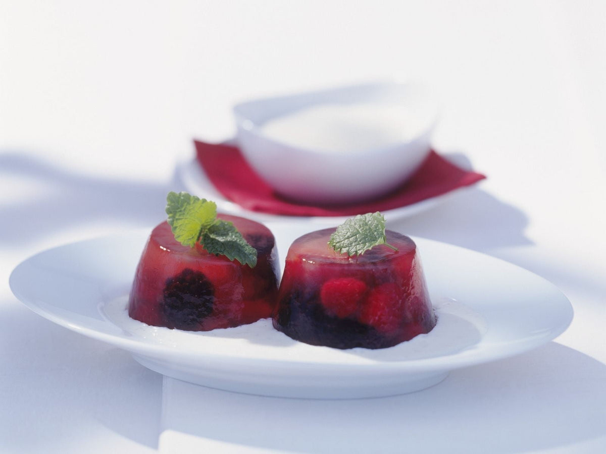 Mulberry Halal Gelatin Dessert Jell-O 3.oz each - Pack of 6 - جيليه التوت حلال