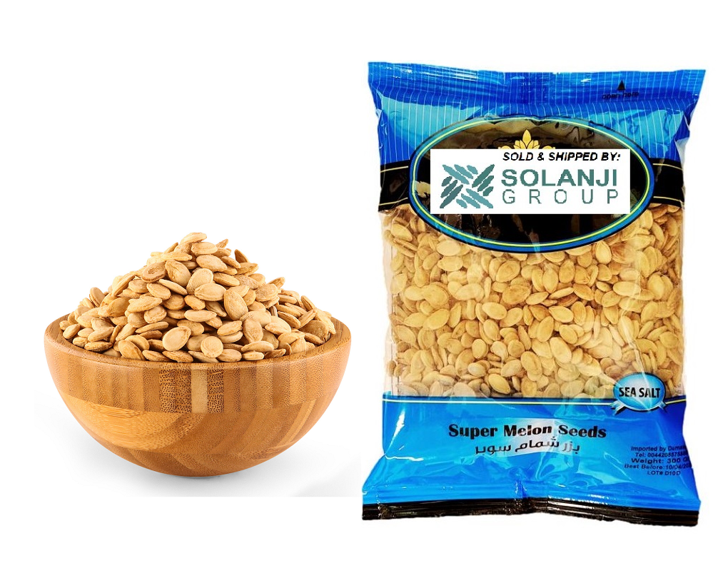 Melon Seeds Roasted & Salted ( Egyptian Style ) Nine (9) Packs NT.WT. 12.34oz (350g)