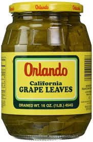 Grape Leaves, Orlando California Style, DR. WT.16 oz (454g) Pack of 4 Glass Jars