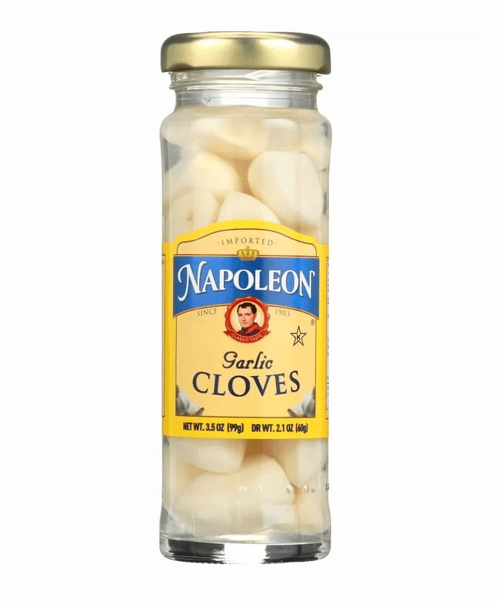 Pickled Garlic Cloves Two (2) Small Glass Jars NT. WT. 3.5oz.