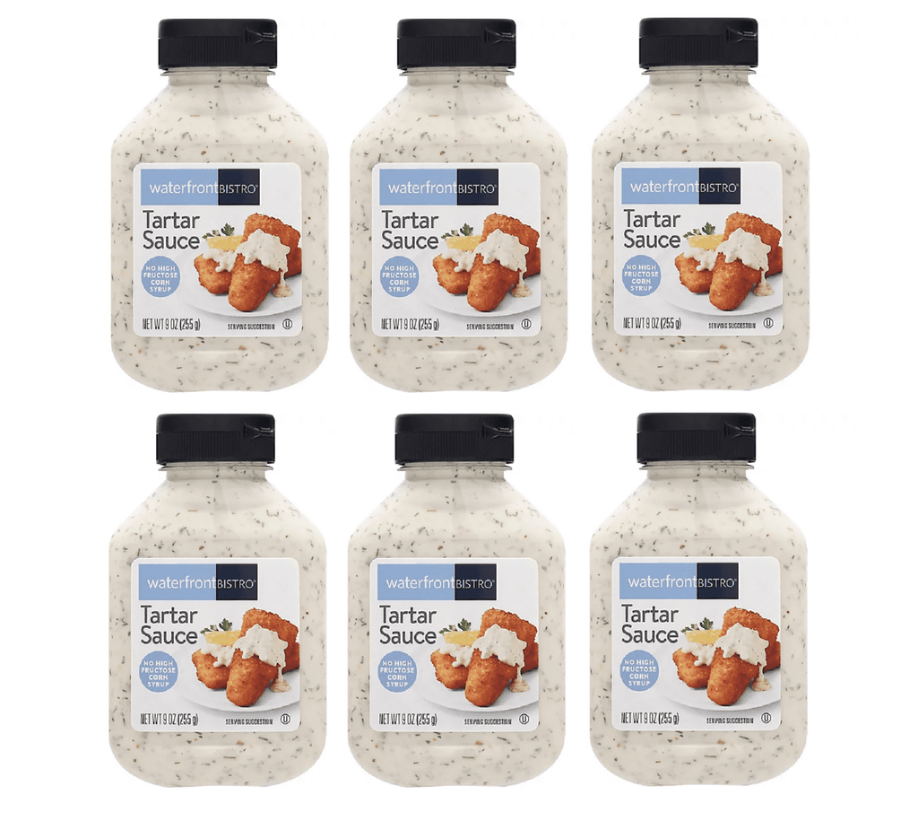 waterfront BISTRO Tartar Sauce - Six (6) Bottles 9oz. (255g)